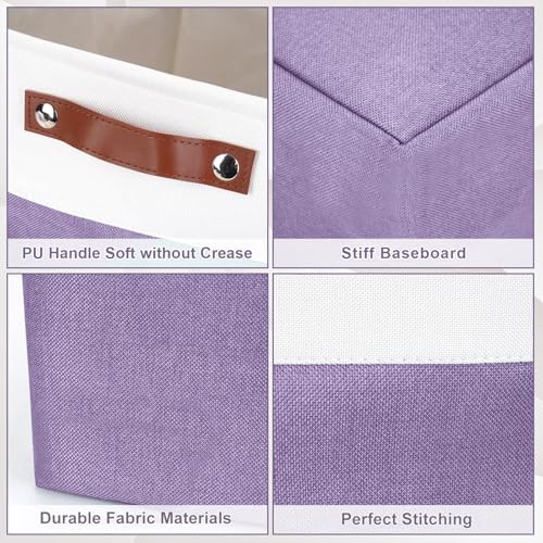 Bagnizer Collapsible Fabric Storage Cubes 11x11 Cube Storage Bins, 4 Pack - Image 6
