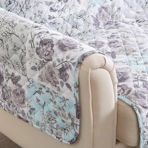Great Bay Home Reversible Floral Patchwork Chair Furniture Protector - Image 6