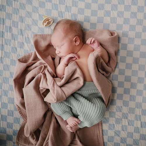 mushie Extra Soft Muslin Fitted Crib Sheet | 192 Thread Count | 28"x 52" - Image 4
