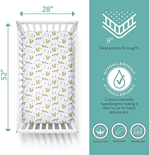 Featherhead™ 2-Pack Fitted Crib Sheets - Image 2