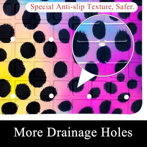 Bath Tub Shower Mat, Washable Bathtub Floor Mats, Suction Cups and Drain Holes - Image 2