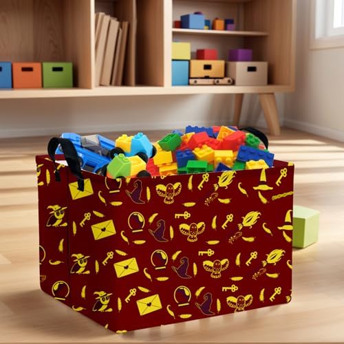 Kid Rectangle Magic Decor Basket Nursery Baby Gift Basket Feather Hat Book - Image 2