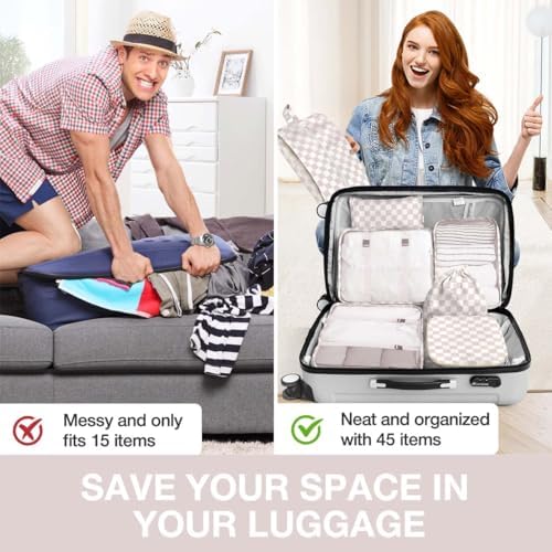 8 Set Packing Cubes for Suitcases, Packing Cubes - Image 6