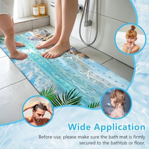 Girls Bath Mat for Tub Non Slip, Nature Aesthetic Bathtub Mats for Girls - Image 6