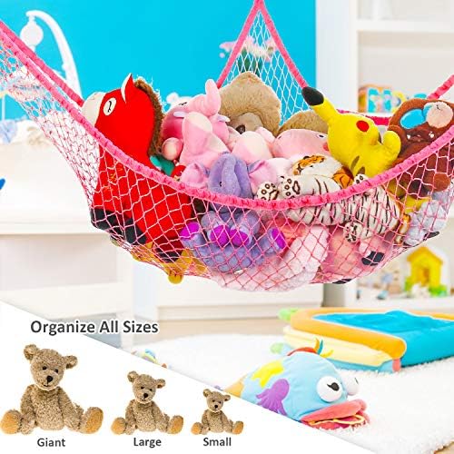 Toy Hammock for Stuffed Animals, Stuffed Animal Hammock Net Jumbo Plush Toy - Image 4