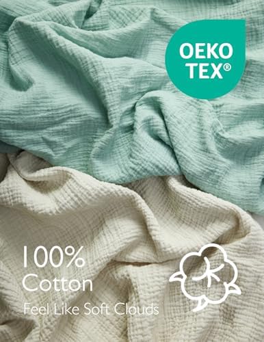 Momcozy Mini Crib Sheets 38"x26", Pack and Play Sheet - Image 3