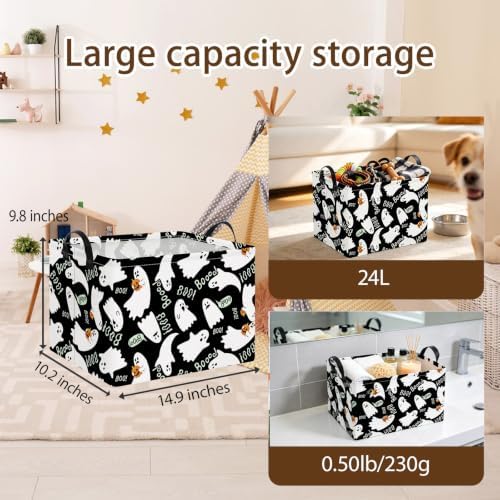 NTAO Gift Storage Basket Empty for Halloween, Storage Bin - Image 2