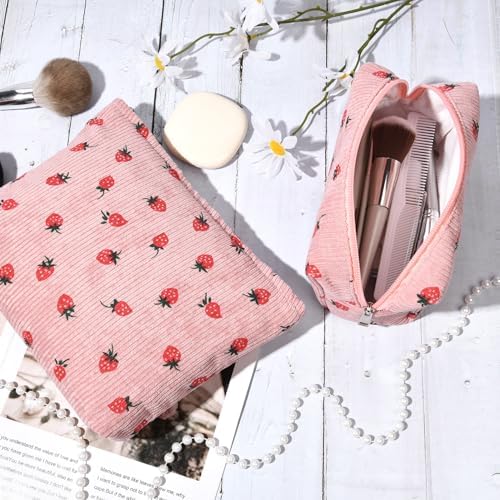 SOIDRAM 2 Pcs Makeup Bag Large Cosmetic Bag Toiletry Bag Makeup Pouch Travel - Image 2