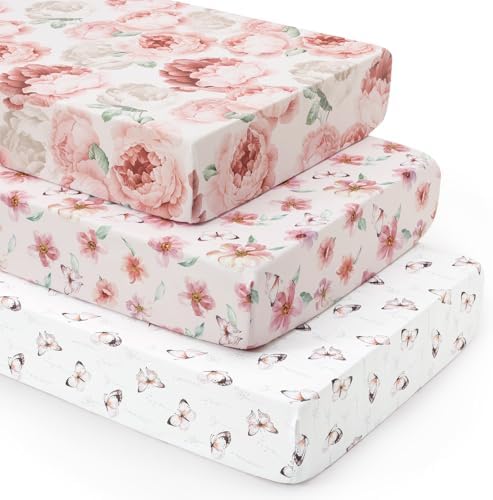 david's kids 3 Pack Fitted Crib Sheets, Ultra Soft Breathable Comfortable Baby by davidskids