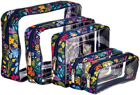 Remobia Hicol TSA Approved 5-Piece Diaper Bag Organizer Pouch Set Clear by Remobia+Hicol