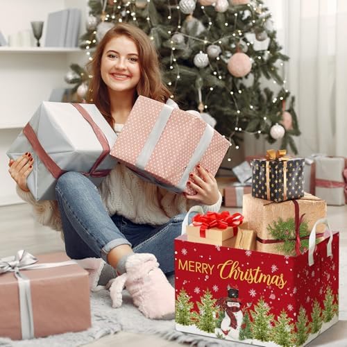 Christmas Snowman Storage Basket, Snowman Storage Box - Image 6