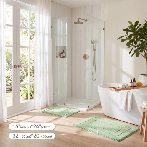 GRANNY SAYS Sage Green Bathroom Rug 16" x 24", Non-Slip Bath Mat - Image 6