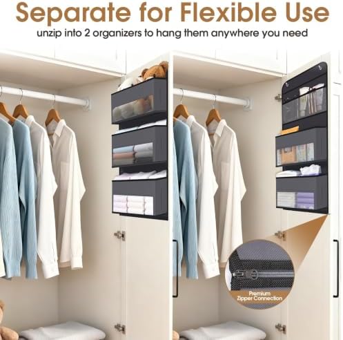 Over The Door Organizer Storage behind Door Hanging Organizer - Image 5