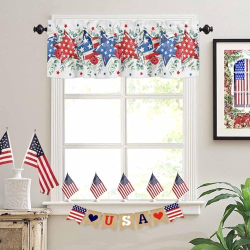 4th of July Kitchen Curtains Valances - Image 3