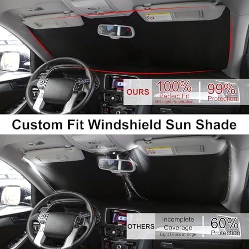 TINGLU Sun Shade for Ford Transit 2015-2024 2025 2026 Accessories Windshield - Image 4
