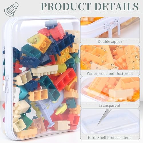 YOPCDJ 3 Pack Clear Hard Shell Zipper Case, Diaper Bag Organizer Pouches - Image 5