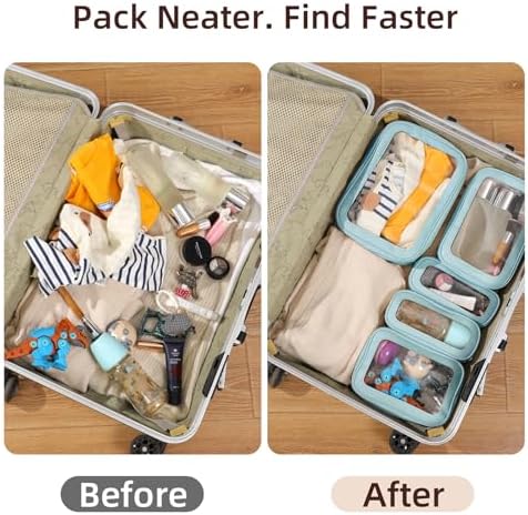 5PCS Diaper Bag Organizer Pouch Set, TSA Approved Toiletry Bag, Purse Organizer - Image 5