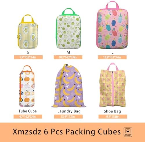 6 Pcs Compression Packing Cubes, Packing Cubes - Image 3