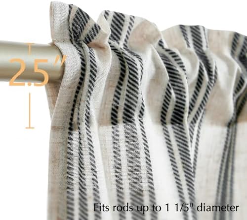 jinchan Linen Stripe Kitchen Valances - Image 7