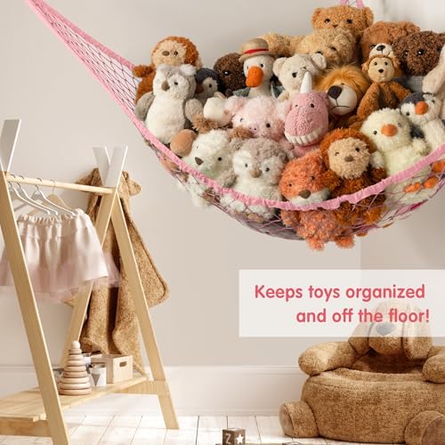 Stuffed Animal Storage Hammock Net Corner - Image 4