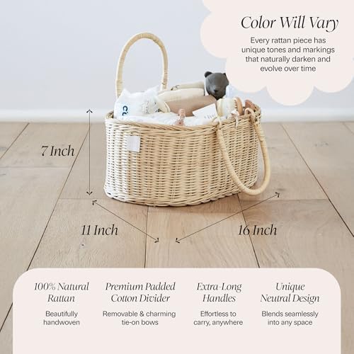 BEBE BASK Premium Baby Diaper Caddy Organizer Basket - Image 4
