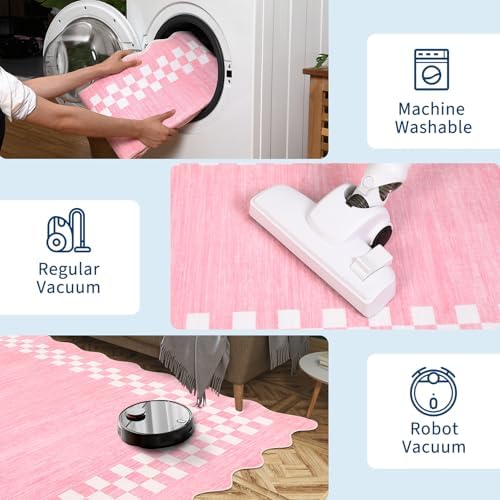 GarveeHome Washable Rug 5x7 for Living Room Large Bedroom Scalloped Rug - Image 6
