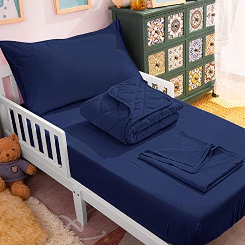NTBAY Toddler Microfiber Bedding Set, 4 Piece by NTBAY
