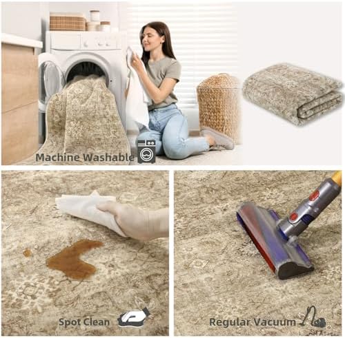 Washable Door Mat Indoor Entrance: 2'x3' Entryway Rug Small Throw Area Rugs - Image 6