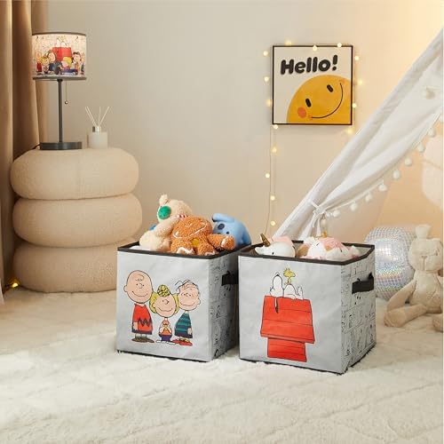 Idea Nuova Storage Cubes for Kids, 2 Pack Collapsible Fabric Bins - Image 6