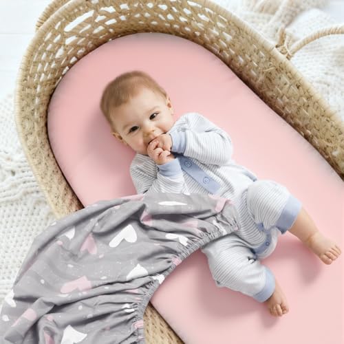 3 Pack Stretchy Bassinet Sheets 20" x 33" Compatible - Image 6