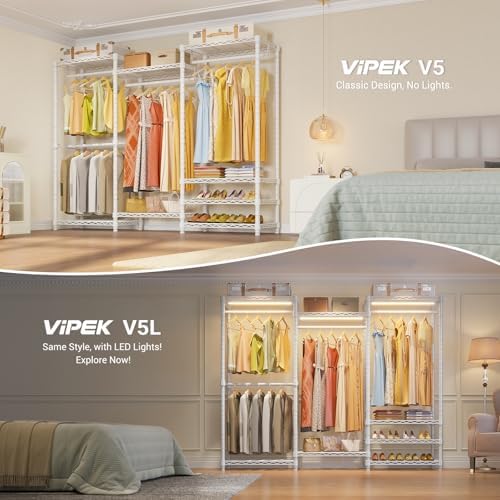 VIPEK V5 Heavy Duty Clothes Rack, Freestanding Modular Closet System - Image 3