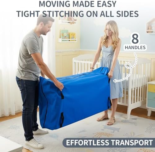 Colingmill 1 Pcs Reusable Crib Mattress Moving Bag, Oxford Cloth - Image 5