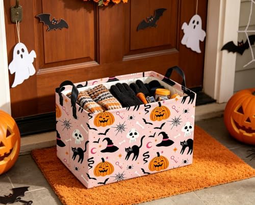 Rectangle Halloween Baskets Ghost Basket Cute Storage Bin Fish Box - Image 7
