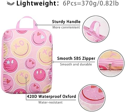 6 Pcs Compression Packing Cubes, Packing Cubes - Image 5