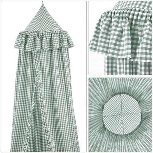 SmoothNovelty Gingham Plaid Bed Canopy - Image 7