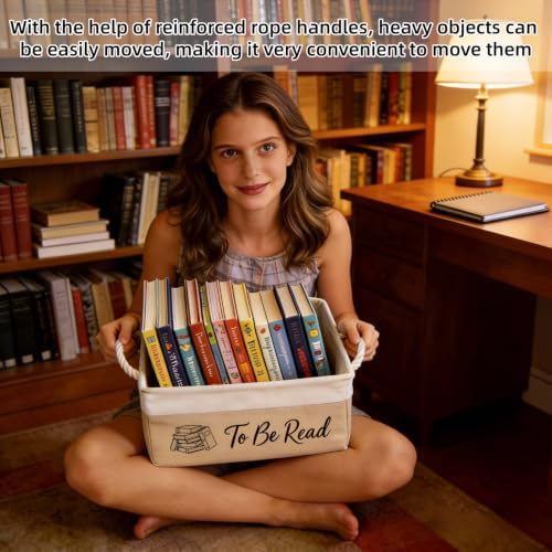 TBR Book Storage Basket Bin - Image 3