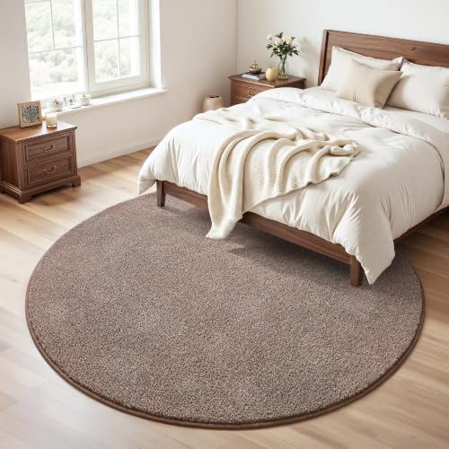 Keeko Round Area Rug 6ft for Living Room Bedroom, Soft Washable Circle Rug - Image 5