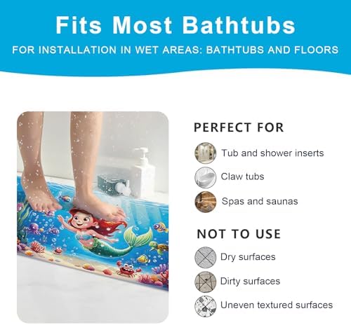 XIYUNTE Bath Mat for Tub Non Slip Bathtub Mat Non Slip 40x16 Baby Bath Mat - Image 7