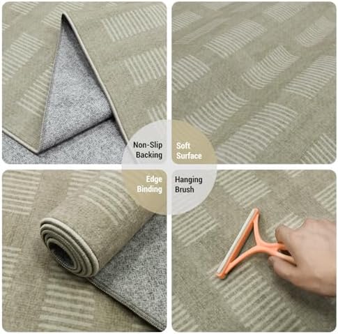 Washable Area Rugs 5'x7', Ultra Soft Carpet - Image 4