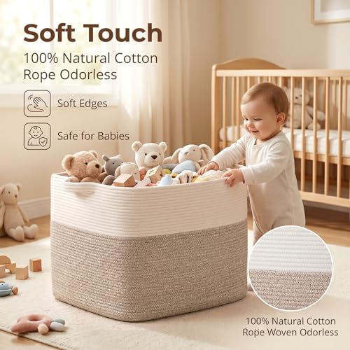 OIASKET 108L Cotton Rope Storage Basket - Image 4