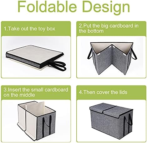 YOLOXO Large Kids Toy Box Chest Storage organizer - Image 5