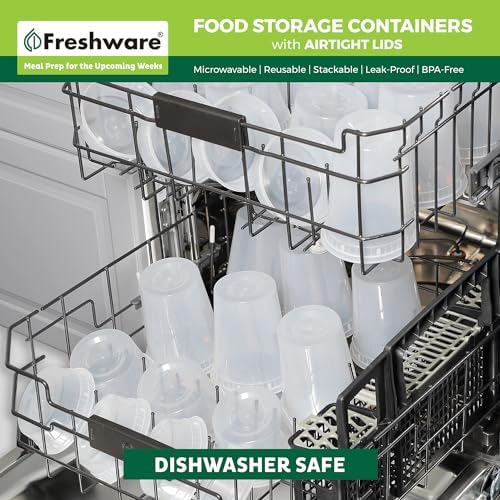 Freshware Food Storage Containers 8 oz Plastic Deli Containers - Image 6