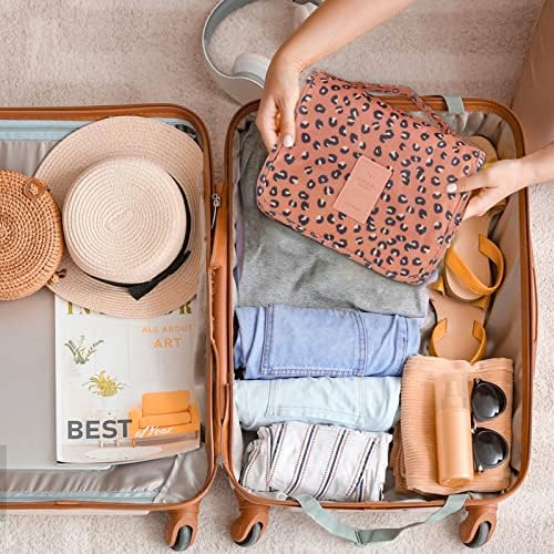 Hanging Toiletry Bag for Women, Portable Cosmetic Summer Beach Bag - Image 6