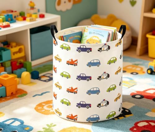 Baby Laundry Basket Baby Nursery Hamper Kids Laundry Basket Toy Storage Bin - Image 5
