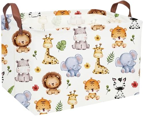 Rectangular Kids Storage Bins, Baby Baskets Organizer.Waterproof PE Coating by Sanjiaofen