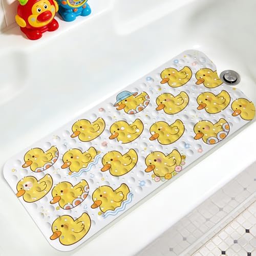 Kids Bathtub Mat, Non Slip Cartoon Bath Mat by KINUUIS