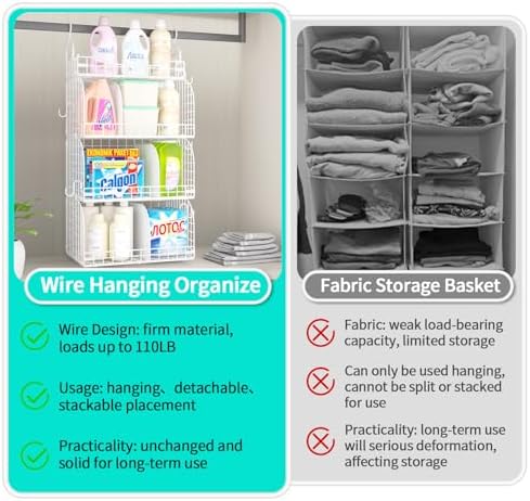 HapiRm Hanging Closet Organizer Storage - Image 6