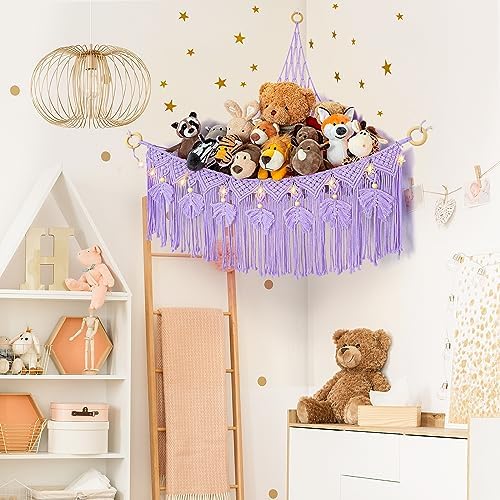 Macrame Stuffed Animal Storage - Image 3