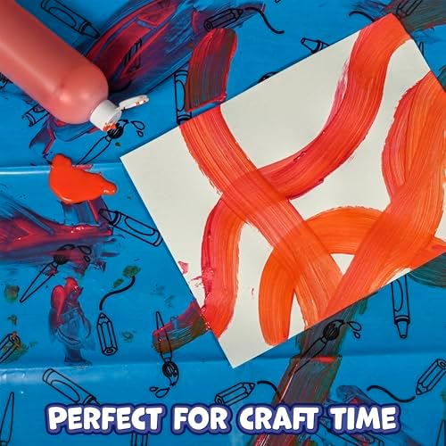READY 2 LEARN Splat Mat for Crafting, Waterproof Table & Floor Protector - Image 5