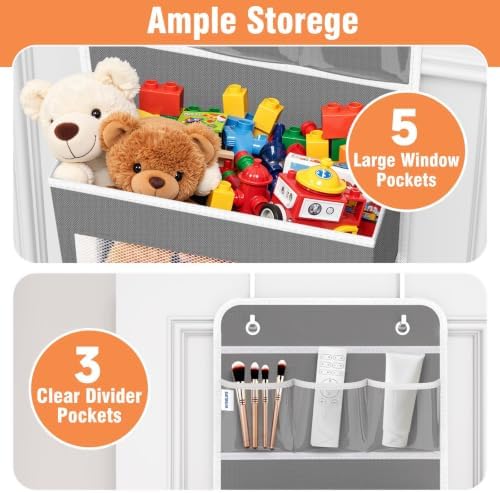 Over The Door Organizer Storage Large Capacity Hanging Bedroom Storage - Image 4